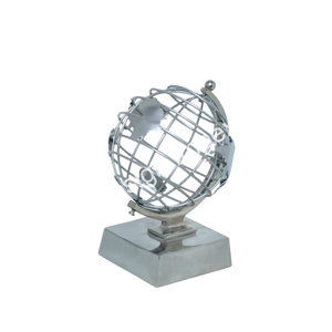 Pièce maîtresse article décoratif artisanat Globe modèle bureau décor métal Accent Globe avec Base idées de décoration intérieure idéal pour cadeau - Product Image 2