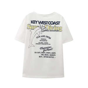 เสื้อยืดลำลองผู้หญิงดีไซน์ใหม่สำหรับฤดูร้อน ผ้าฝ้าย 100% ทรงเข้ารูป พิมพ์ลาย ปรับแต่งสีและขนาดได้ มีจำหน่ายราคาส่ง - Product Image 2