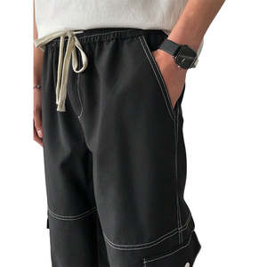 Dernier modèle de pantalon cargo personnalisé pour hommes avec poche latérale pantalon tactique de style de rue de coupe régulière pantalon délavé pour hommes à la mode - Product Image 6