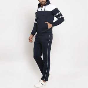 Customize Design Fleece Hoodies Long Sleeve Sweat Suit <b>Slim</b> <b>Fit</b> Pant <b>Jogger</b> Suit <b>Men</b> Full Pants Stripe Tracksuit for <b>Men</b> - Product Image 6