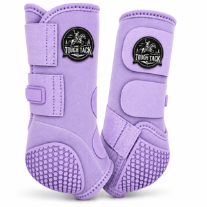 Tough Tack Horse Splint Boots Lavender Microfiber Leg Protection with <b>Hex</b> Grip Sole for Riding Horse Boots 2026 - Product Image 1