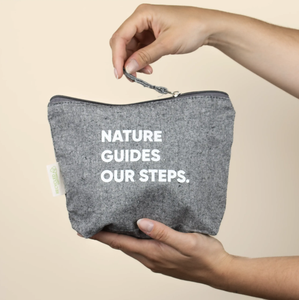 Neceser ecológico de algodón reciclado con cierre de cremallera, estuche de maquillaje de lona con logotipo personalizado, listo para enviar - Product Image 6