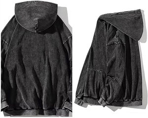Vintage Acid Washed Pullover <b>Hoodie</b> for <b>Men</b> Oversized Streetwear Customized Casual Sweatshirt Loose Fit Cotton <b>Fleece</b> <b>Hoodie</b> - Product Image 5