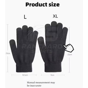 Gants en laine pour hommes, gants d'hiver, chauds, tricot épais, gants en laine pour hommes, gants en tricot d'extérieur, thermiques, chauds - Product Image 6