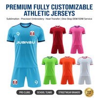 Maillot de football en mesh personnalisé par sublimation en polyester avec logo, nom et numéro de l'équipe, maillot de foot OEM en gros
