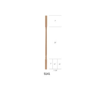 El más vendido, barandilla personalizada de madera de goma 5141 42 ", piezas de escalera, barandillas OEM ODM, diseños de pasamanos para cualquier escalera - Product Image 4