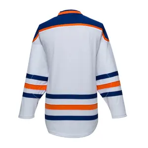Uniformes de hockey sobre hielo para jóvenes de nuevo diseño de la mejor calidad, manga corta personalizada, nombre del equipo OEM, técnica de sublimación Popular - Product Image 4