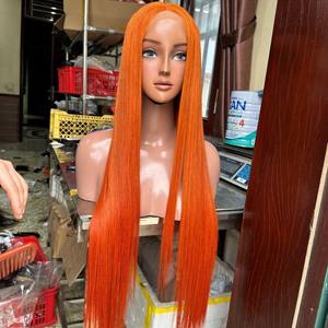 Pelucas de cabello humano vietnamita natural personalizable hueso recto sedoso suave transparente cierre frontal de encaje - Product Image 1