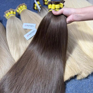 Articles tendance Prix de gros # Extensions de cheveux humains vietnamiens bruts en vrac, 1 kg, 1A Colors, extrémités épaisses, lisses, 60 cm - Product Image 1