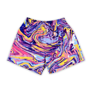 Short de bain de plage imprimé par sublimation personnalisé avec poches Short de basket-ball en maille de polyester 5 pouces pour hommes - Product Image 5