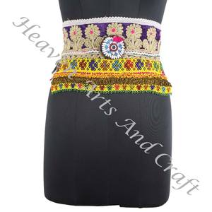 Ceinture Vintage Danse Du Ventre Perle Afghani Ceinture Traditionnelle Kuchi Tribal BB053A Vieux Banjara Réel Vintage Ceintures Perlées À La Main - Product Image 2