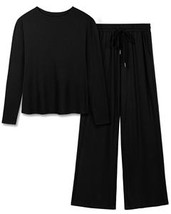 Ensemble de survêtement sport surdimensionné pour femme grande taille, décontracté d'été, col rond, deux pièces avec décoration peinte 2026 - Product Image 3