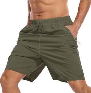 Pantalones cortos personalizados baratos de poliéster con cordón interior para hombre, pantalones de chándal, ropa deportiva para hombre, ropa deportiva para gimnasio, pantalones cortos - Product Image 4