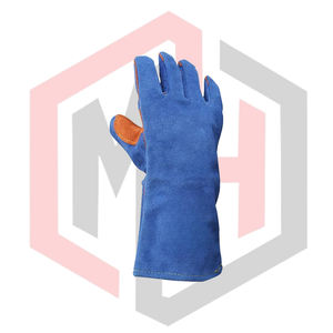 ถุงมือหนังสำหรับงานเชื่อม ทนความร้อน ทนไฟ ป้องกันไฟฟ้าสถิต ใช้ได้กับงานเชื่อม Mig Tig Stick Forge บาร์บีคิว เตาผิง ทนการฉีกขาด 11 ออนซ์ 14 - Product Image 3