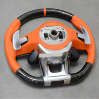 Volant en cuir orange en fibre de carbone personnalisé en gros pour Mercedes Benz Nouveau CLS GLE W213 W238 W205 W222 W463 W167