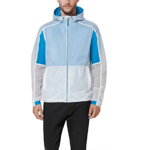 Veste de pluie à capuche légère et imperméable pour hommes, imperméable d'extérieur respirant, coupe-vent, veste de randonnée, vente en gros OEM - Product Image 1