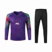 Nouveau design Maillot de gardien de but de football à manches longues pour hommes Uniformes de gardien de but de football Couleurs personnalisées imprimées 100%
