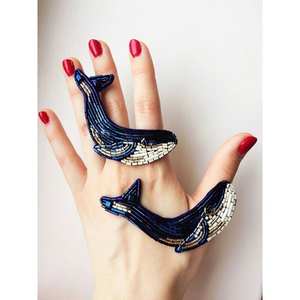 Porte-clés léger en alliage artisanal avec broderie perlée, style bohème, imperméable et durable - Product Image 4