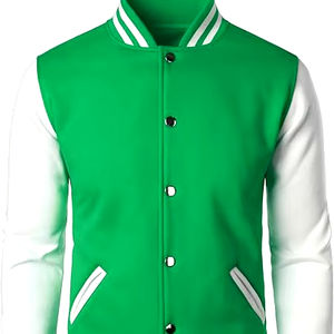 Veste d'hiver à col montant respirant à séchage rapide 100% soie avec lettre Chicago College Baseball pour hommes fabriqué au Pakistan - Product Image 1