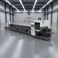 Machine de découpe laser à fibre pour tubes métalliques robustes HONGNIU 1500W-12000W, découpeuse laser de tubes semi-automatique de 6 m avec Raycus Max