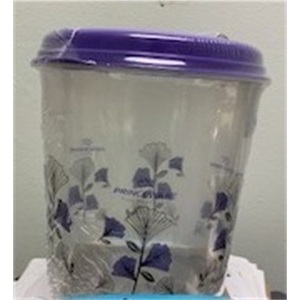Large Round Glass Food <b>Storage</b> <b>Container</b> 350ml Capacity with Cute Design and Eco-Friendly Logo for Kitchen Fridge School Use - Product Image 1