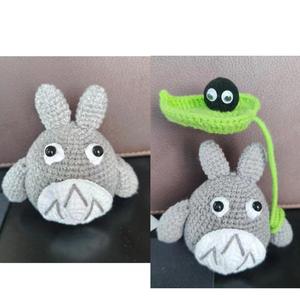 Ornements Totoro faits main en crochet, vente en gros, cadeaux parfaits pour les enfants et les adultes. - Product Image 2