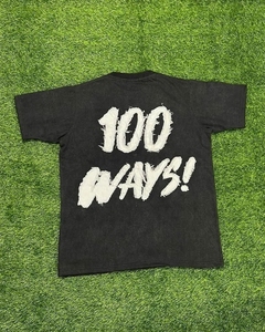 เสื้อยืดผู้ชายสไตล์วินเทจผ้าฝ้าย 100% ยี่ห้อ OEM ผลิตแบบลำลอง ล้างสีแล้ว พิมพ์ลายปักแบบดิสเทรส ทรงโอเวอร์ไซส์ แห้งเร็ว - Product Image 1
