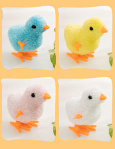 Umwelt freundliches Uhrwerk Plüsch Küken Sound Spielzeug Kunststoff Haustier Spielzeug für Katzen fördert Bewegung und lindert Langeweile - Product Image 6