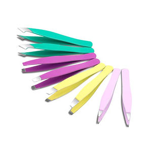 Tendance Meilleur prix de gros Pince à épiler pour épiler les cheveux des sourcils Pince à épiler imprimée enduite de papier fantaisie avec logo personnalisé - Product Image 4