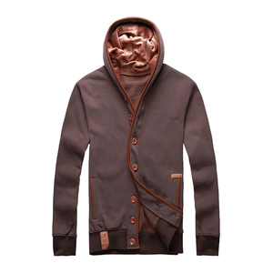 Hot Sale High Quality Fashionable Men's Autumn & Winter Hoodies & Sweatshirts Long Sleeve Button Down Men Hoodie Casual <b>jacket</b> - Product Image 1