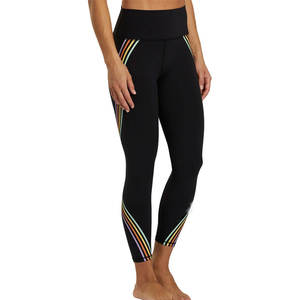 Meilleur prix du fabricant de services OEM Leggings de yoga personnalisés pour femmes Tissu tricoté respirant Vêtements professionnels - Product Image 2