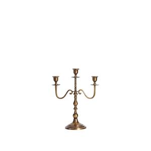 Elegant Home Decoration Candelabra Vintage Brass 3 Arm Candelabra Polished Metal <b>Taper</b> <b>Candle</b> Holder For Wedding Use - Product Image 1