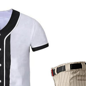 Uniforme de Béisbol Personalizado al por Mayor de Alta Calidad, Conjunto Combinado de Secado Rápido, Transpirable, que Absorbe la Humedad, Talla Grande, Unisex - Product Image 4
