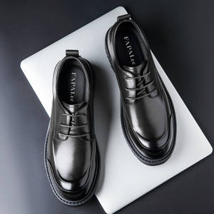 รองเท้าหนังวัวแท้คุณภาพสูงสำหรับผู้ชาย ดีไซน์หรูระดับท็อป ปี 2025 พร้อมเชือกผูก เหมาะสำหรับงานแต่งงาน - Product Image 3