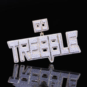 จี้ห้อยคอฮิปฮอปสแตนเลสสตีลแบบกำหนดเอง ประดับเพชร CZ สไตล์ไอซ์ - Product Image 3