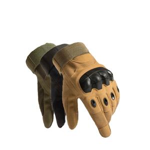Gants tactiques d'extérieur Chasse Tir Équitation Fitness Randonnée Moto Cyclisme Sans doigts Demi-doigts PU Quatre saisons - Product Image 2