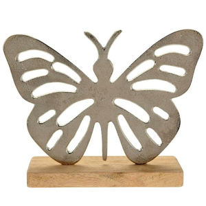 Décorations d'arbre de Noël personnalisées faites à la main Oiseaux en métal Décor de table de jardin de Pâques argenté - Product Image 2