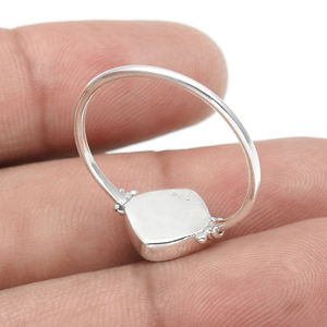 แหวนรูปพระจันทร์สีรุ้งธรรมชาติสำหรับหมั้น925เงินสเตอร์ลิงทำด้วยมือเครื่องประดับ Boho สำหรับผู้หญิงเด็กผู้หญิง - Product Image 4