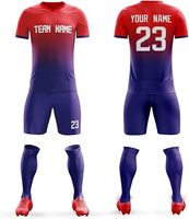 Sublimé Personnalisé Pas Cher Haute Qualité 100% Polyester Séchage Rapide Maillot De Football Uniforme Club De Football Ensemble Unisexe Football Personnalisé