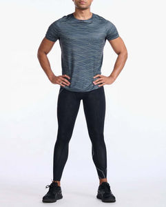 Nueva ropa deportiva de la mejor calidad Poliéster reciclado Sublimación Cuello redondo Microfibra en blanco Ropa informal a granel Camisetas para hombres - Product Image 3