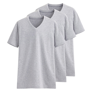 Vente chaude col en V t-shirts nouveau Design T-shirt Street Wear personnalisé imprimé Logo hommes T-shirts 2024 arrivée avec logo personnalisé - Product Image 6