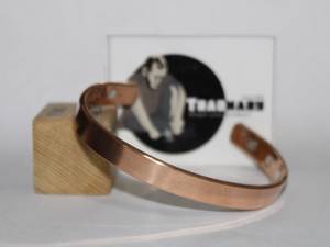 Bracelet manchette en cuivre personnalisé, Bracelet en cuivre gravé personnalisé, bijoux artificiels magnétiques de traditionnel - Product Image 4