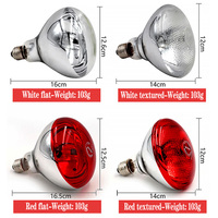 Nouvelle lampe chauffante infrarouge à lumière chaude pour l'élevage de poulets, canards et porcelets, lampe chauffante à température constante et à économie d'énergie