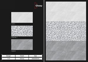 300x600mm Interior 3D Cerámica Azulejos de pared Fabricación en India Baño Cocina Azulejos Interior Azulejo de pared de porcelana - Product Image 6