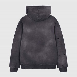 Nouvel arrivage de sweat à capuche pour hommes solide confortable respirant basique coton mélangé facile à porter lavage soleil délavé Design prix raisonnable - Product Image 2