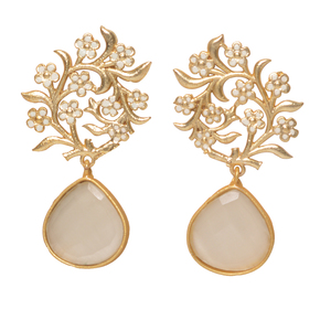 Juego de aretes con estilo de latón, producto a granel de latón pesado, diseño personalizado, patrón moderno, diseño único, trabajo de piedra de calidad - Product Image 2