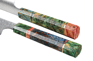 Vente en gros de commandes en vrac personnalisées OEM ODM Service couteau de chef professionnel fait main couteau de cuisine couteau damas en bois de couleur - Product Image 2