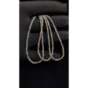 Cuentas de Diamante Natural en Bruto Tipo Champagne Sin Cortar de 2-3mm, Hilo de 15 Pulgadas, Proveedor Mayorista de Cuentas de Diamante Sueltas para Fabricación de Collares - Product Image 3