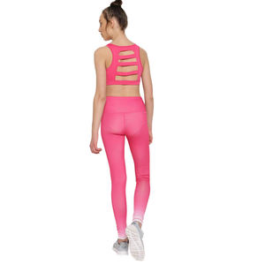 2023 nuevo traje de Yoga para mujer, Top corto de manga larga sin costuras y mallas, conjuntos de gimnasio de Yoga, Fitness para mujer, alta calidad - Product Image 2