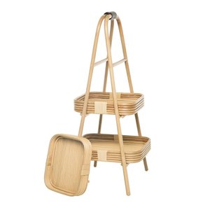 La mejor opción de diseño de bambú, ratán, bandejas de almacenamiento para servir, juego de mesa para servir, venta al por mayor, buen precio, comedor, decoración del hogar - Product Image 2